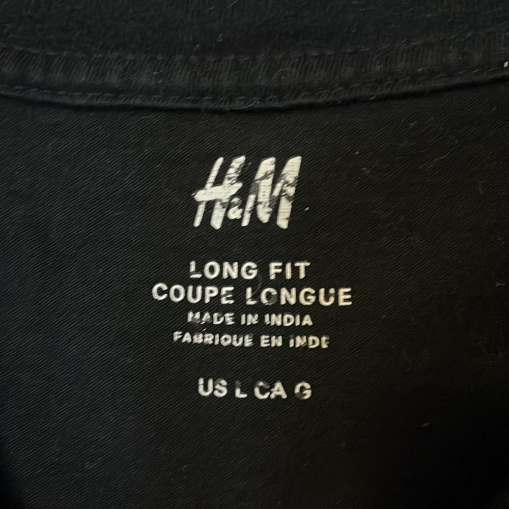 Extended Length Black T-Shirt - Picture 2 of 5